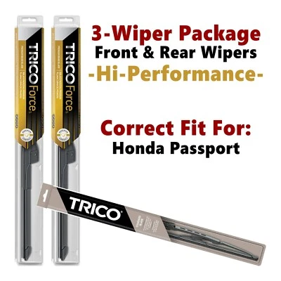 Wipers 3-pk Hi-Performance fits 1994-1997 Honda Passport 25180x2/30110 Foto 1 de 4