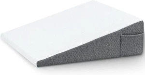 8"Elevated Support Triangle Bed Pillow for for Sleeping Reading Rest with Cover - Picture 1 of 7