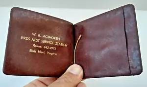 Birds Nest Virginia Vintage Publicidad Billfold WR Acworth Gas Service Statoo - Imagen 1 de 4