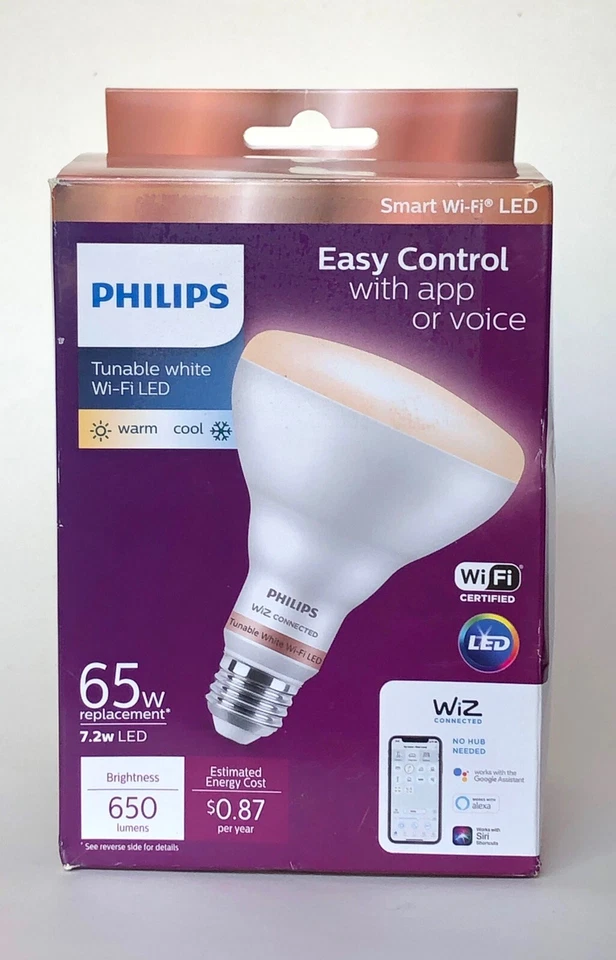 Tunable White BR30 LED 65W Equivalent Dimmable Smart Wi-Fi Wireless light bulb - Image 1 of 1