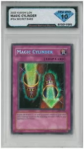 Yugioh! 2003 CILINDRO MÁGICO #Lon-070 Secreto Raro 💎 DSG 10 Gemas Como Nuevo - Imagen 1 de 2