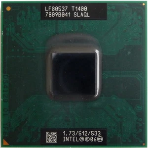 CPU Intel Dual Core Mobile Celeron T1400 1.73/512/533 Slaql Processor Socket P - Picture 1 of 1