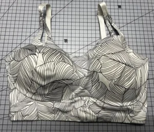 Allegro by Victoria’s Secret On Point Sport-BH weiß Palmen hinten Logo 38DDD neu ohne Etikett - Bild 1 von 4