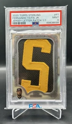 Fernando Tatis Jr 2020 Topps Sterling 1/1 Jersey Letter Patch “S” Padres - Image 1 of 2