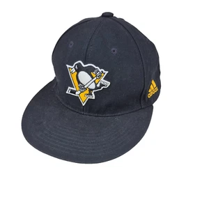 Gorra de béisbol Pittsburgh Penguins Adidas NHL negra sombrero hockey espalda a presión - Imagen 1 de 9