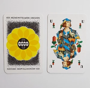 DDR Skat Kartenspiel Germed VEB Arzneimittelwerk Dresden Skatkarte Skatspiel - Bild 1 von 5