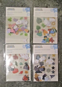 Lot 4 Creative Memories WELCOME GNOME Seasonal Embellishments -Spring Sum-Gnomes - Picture 1 of 3