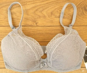CHANTELLE 30E 80F 65F 30 E FESTIVITE Bra Slate Grey Light Shell Cup EG BNWT New - Picture 1 of 8