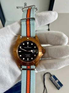 Revue Thommen Men's Automatic Watch Date w/ Cyclops 1000 Ft 25 Jewels - Picture 1 of 20