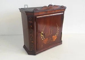 Biedermeier Wandschrank Intarsien dat. 1840 "Brauerei zum grünen Laub" Darmstadt - Bild 1 von 8