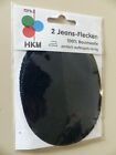 2 x HKM Bgel-Flecken, Jeansfleck Oval ca.12x9,5cm, 100% Baumwolle