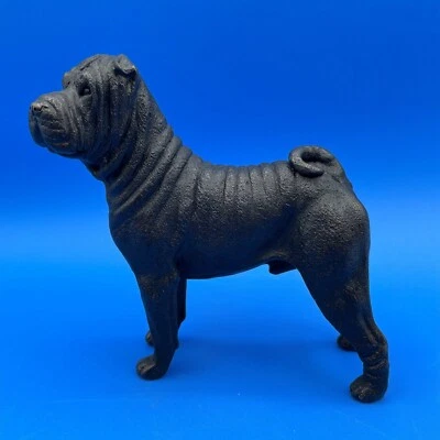 FIGURA DE BRONCE FUNDIDO EN FRÍO FIRMADA POR TONY ACEVEDO DE UN PERRO CHINO SHAR PEI Foto 1 de 4