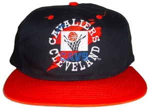 SOMBRERO SNAPBACK VINTAGE AÑOS 90 CLEVELAND CAVALIERS NBA DRAW PEARSON PAINT SPLASH - Imagen 1 de 3