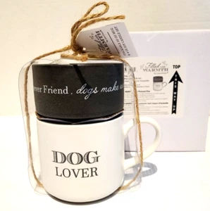 Pavilion Filled With Warmth Stacking Mug And Candle Set Dog Scent Tranquility - Picture 1 of 8