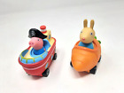 2 Peppa Pig Mini Buggies -George Pig Pirate Ship Car & Rebecca Rabbit Carrot Car