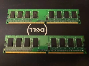 1GB DD2 DIMM.1 ADQIT-T PO147898 RAM NO NAME BRAND 1 GB X 2 - Picture 1 of 4