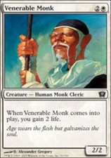 1x Venerable Monk - Foil MTG 9th Edition NM Magic Foil