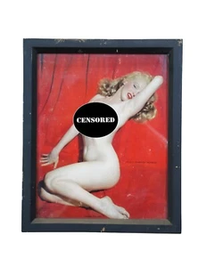Stampa litografica pin up nuda Marilyn Monroe anni 50 sogni dorati Tom Kelly - Foto 1 di 10