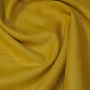 Washed Linen Canvas Fabric Material - GOLD - Picture 1 of 1