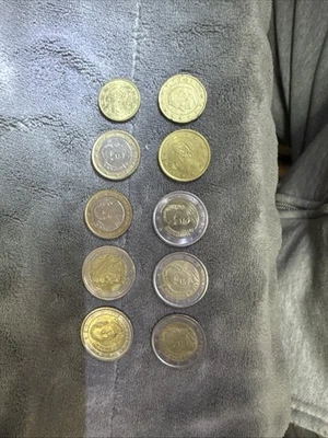 Lot of 10 Various Denominations Euro Coins From Spain Except One.  Circulated - Image 1 of 4