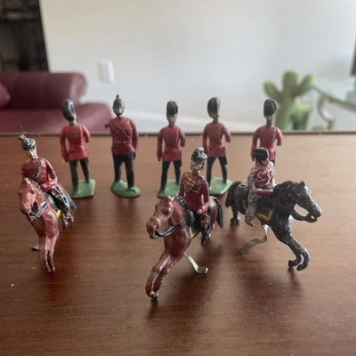 Gran Bretaña, Guardia de Granaderos Británicos, 54 mm plomo hueco figuras fundidas Foto 1 de 4