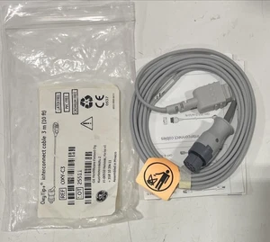 GE Oxytip+ Interconnect Cable, 10ft, Ref OXY-C3 - Picture 1 of 3