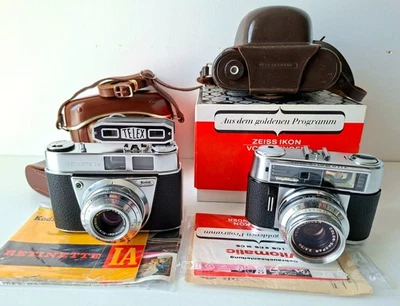 RARE Boxed Voigtlander Vitomatic CS + Kodak Retinette IA + Telex rangefinder - Photo 1/4