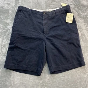 Tommy Bahama Shorts Men 40 x 10 Navy Woodmont Flat Front Cotton Silk Blend golf - Picture 1 of 11