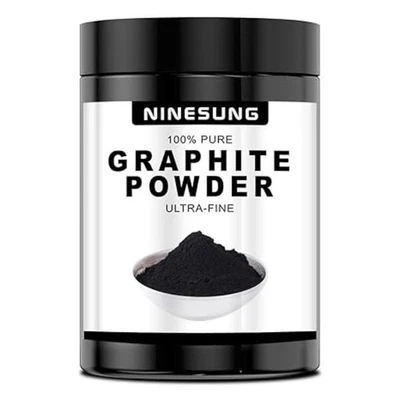 Polvo de grafito - 2 lb, 44 micras ultrafino, excelente lubricante seco, 2 libras Foto 1 de 4