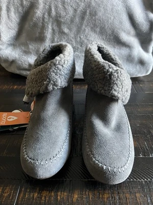 Botas al tobillo Sporto para mujer grises de gamuza 6,5 M imitación piel de oveja forradas zapatillas nuevas con etiquetas Foto 1 de 4
