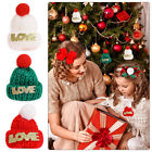 Christmas Tree Ornaments Wine Bottle Hat Knitted Finger Hat  DIY Sewing Crafts