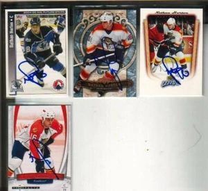(4) Nathan Horton Autographed Hockey Cards ALL DIFFERENT Panthers - Picture 1 of 1