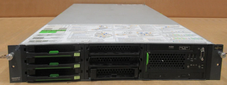 Fujitsu PRIMERGY RX300 S5 1x Quad-Core Xeon E5520 24GB 438GB 2U Server - Image 1 of 2