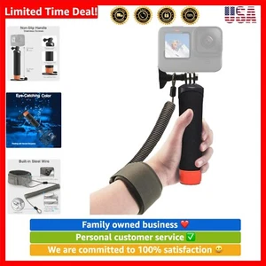 Compact Waterproof Selfie Stick with Adjustable Wrist Strap for Action Cameras - Photo 1 sur 9