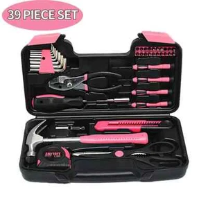 Tools Set 39Pcs Household Hand Tool Kit Home Repair Maintenance Garage Equipment - Picture 1 of 13