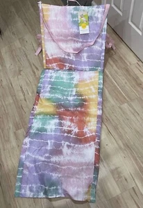Brand New Portable Beachcomber Beach Lounge Mat Folding Chair Multicolor Tie Dye - Picture 1 of 5
