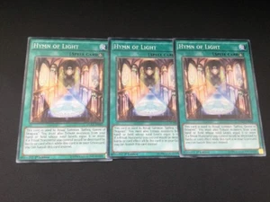 DUEA-EN063 Yugioh 3x Hymn Of Light Playset - Picture 1 of 3