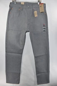 New Levi's 501 Shrink To Fit Original Straight Rigid Gray Jeans Mens Size 34x36 - Picture 1 of 10