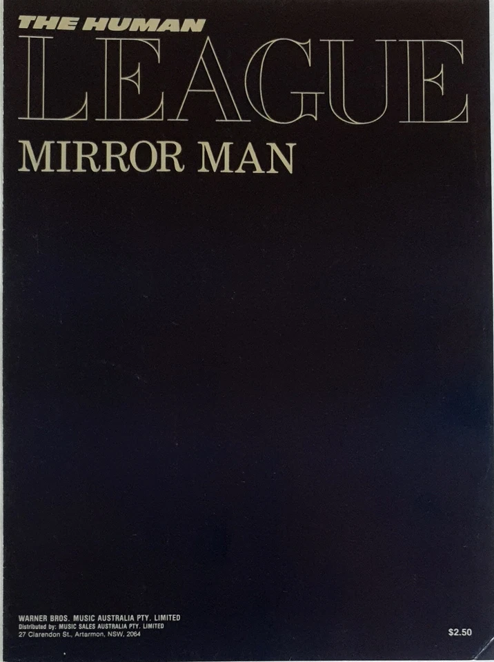 The Human League-Mirror Man-1982 Partituras Originales Australianas-¡Mega Raras! Foto 1 de 1