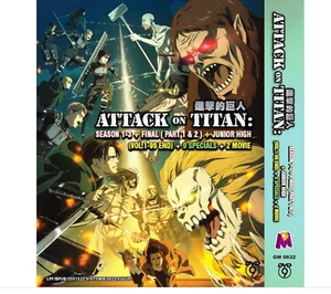 DVD ANIME ATTACK ON TITAN SEASON 1-4+ JUNIOR HIGH + 6 SPECIAL + 2 MOVIE ENG DUB - Picture 1 of 3