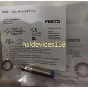New One Festo SIEN-M12NB-PS-S-L 150411 Proximity Sensor Free Shipping - Picture 1 of 2