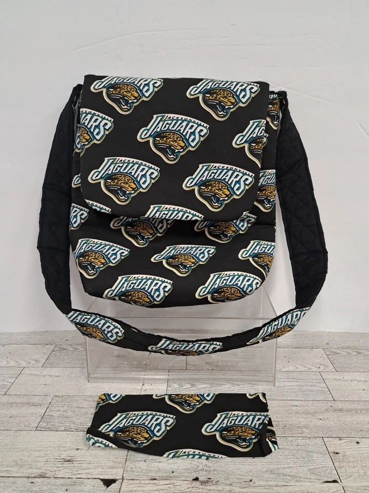 Bolso de Mano Jacksonville Jaguars Acolchado de Tela con Soporte de Tela para Gafas Foto 1 de 4