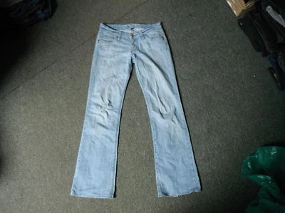 BU from Malibu Bootcut Jeans Waist 28" Size 5 Leg 28" Faded Blue Ladies Jeans — 第 1/4 张图片