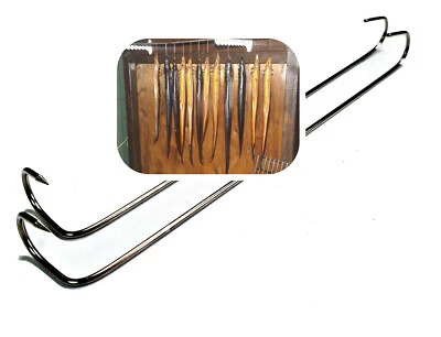 RÄUCHERFUCHS24 Aal Räucherhaken-Rundbogen 10 St. ca.18cm/2mm Ø ▷ Edelstahl ✓ Aale räuchern!