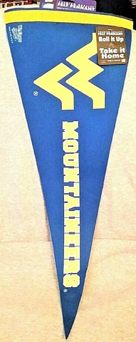 West Virginia Mountanineers Premium Felt Pennant Cover