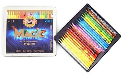 PROGRESSO Magic Pencil Set Buntstift Holzlos KOH-I-NOOR 8774 8772
