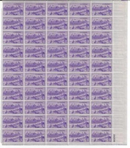 US SCOTT 994 PANE OF 50 KANSAS CITY MISSOURI STAMPS 3 CENT FACE MNH - Picture 1 of 1