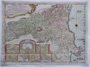 DESNOS Carte 1790 Départ Pyrénées Orientales Languedoc & Catalogne Espagne Spain - Bild 1 von 23
