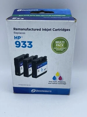 Cyan/Magenta/Yellow 3-Pack Standard Ink Cartridges - Compatible with HP 933 Ink - Image 1 of 3