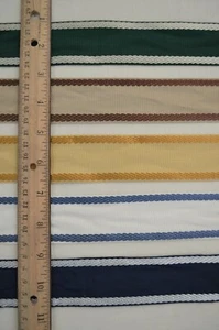 "Borde plano / cinta tejida - 1 1/2"w - grano grueso con borde bordado - ¡5 colores! - Imagen 1 de 6